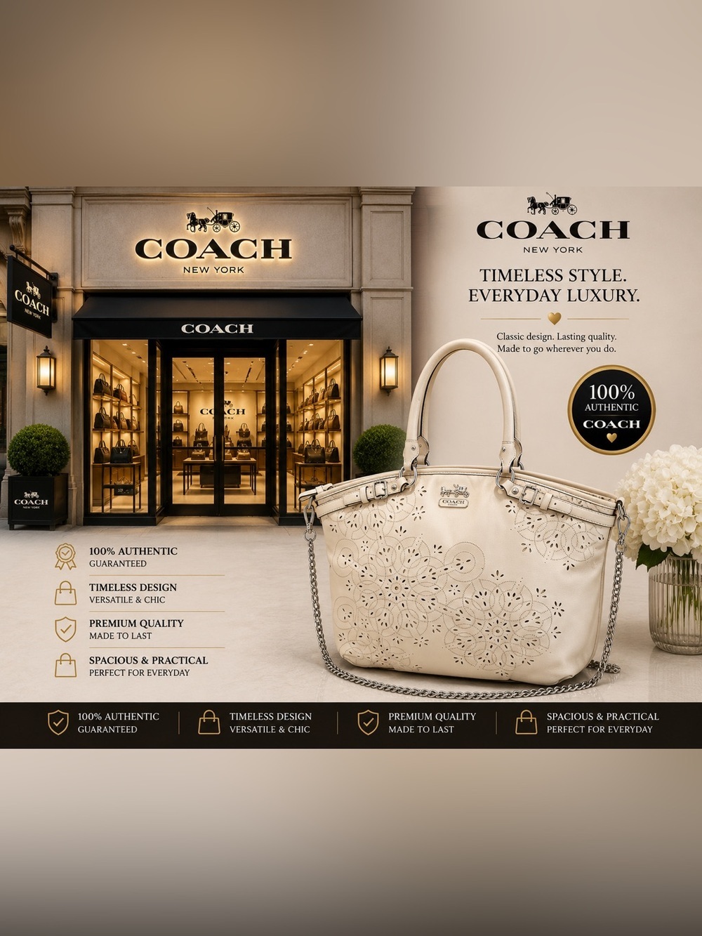 Coach 19624 Madison Tossed Laser Lindsey Satchel
